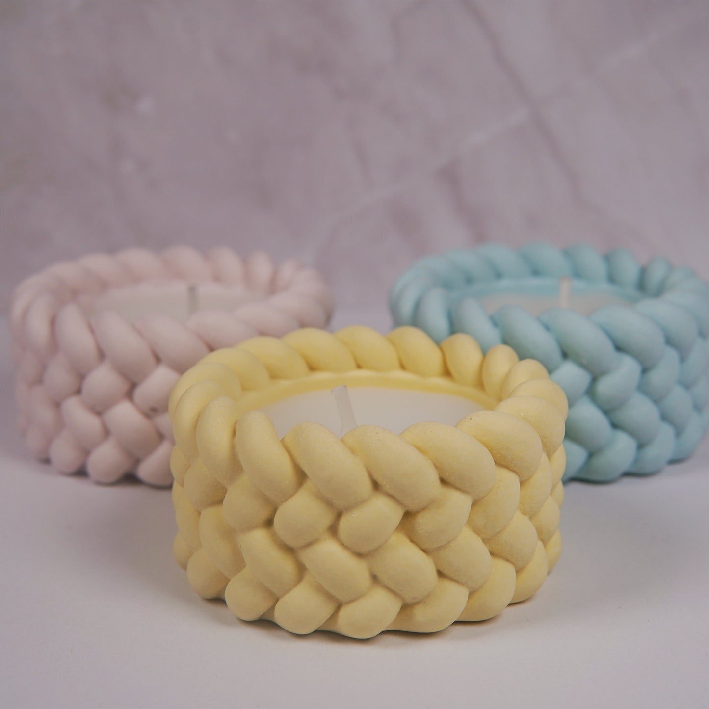 Mini Rope Candles (Set of 3)