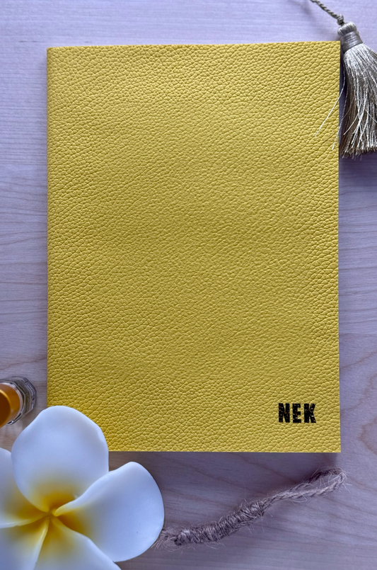 Pastel Yellow B6 Faux Leather Notebook