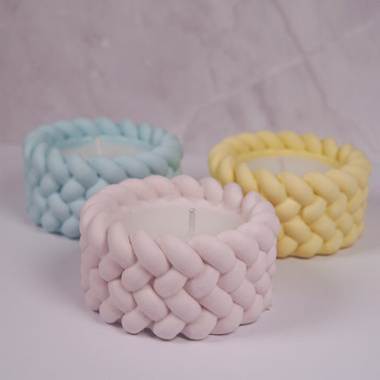 Mini Rope Candles (Set of 3)